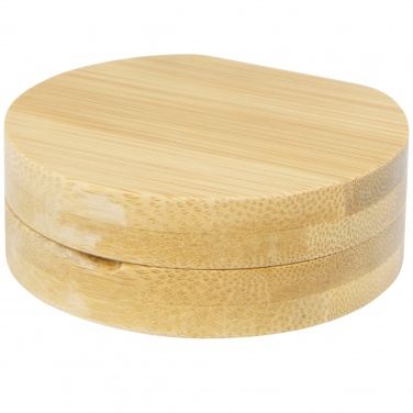 Logo trade promotional products image of: Afrodit bamboo pocket mirror